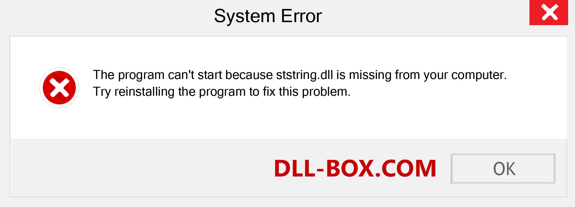  ststring.dll file is missing?. Download for Windows 7, 8, 10 - Fix  ststring dll Missing Error on Windows, photos, images
